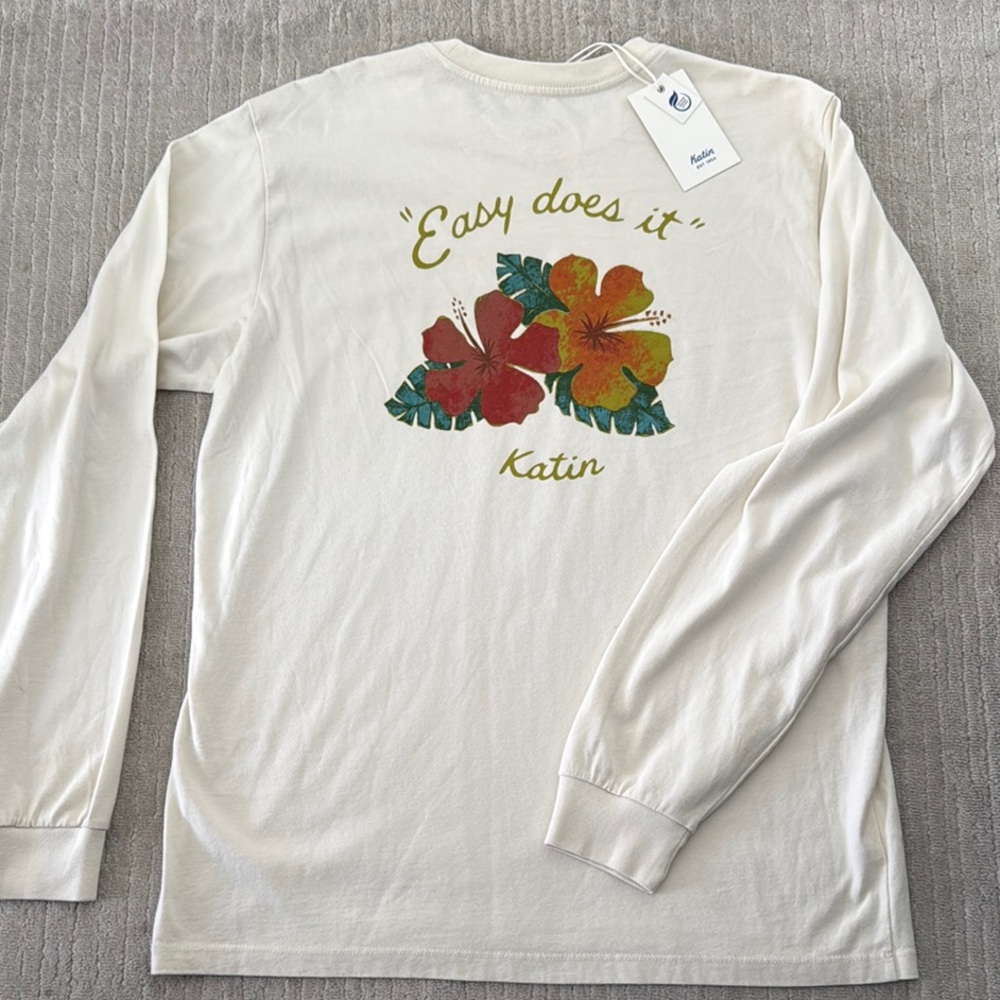 Katin Off-White Long Sleeve with Floral Print
